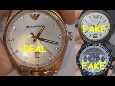 how to tell if a watch is fake armani|are armani watches genuine.